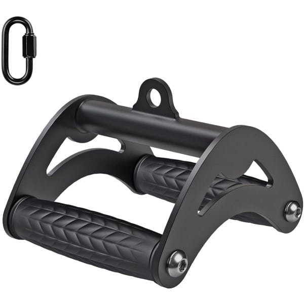 TRANKIELO® - Robuuste dubbele D-handgrepen voor kabelmachines - Antislip oefenhandgreep - Geschikt voor krachttraining