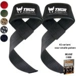 Thor Athletics Lifting Straps - XS - Krachttraining Accessoires - Powerlifting Straps - Deadlift Straps - Zwart - Inclusief E-Book