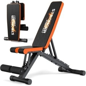 Verstelbare Halterbank - Compacte en Opvouwbare Thuisgymbank voor Krachttraining, Spieropbouw en Volledige Lichaamstraining - Stabiel en Comfortabel met 7 Rugstanden, 3 Zitposities, 3 Voetkussenopties - Draagvermogen Tot 400 kg