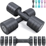 Verstelbare halterset voor dames - 4-in-1 dumbbell set met gewichten van 1-2,5 kg voor thuisgym en krachttraining