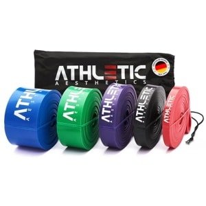 Weerstandsbanden set met tas en handleiding - ideale fitnessbanden voor krachttraining en mobiliteit