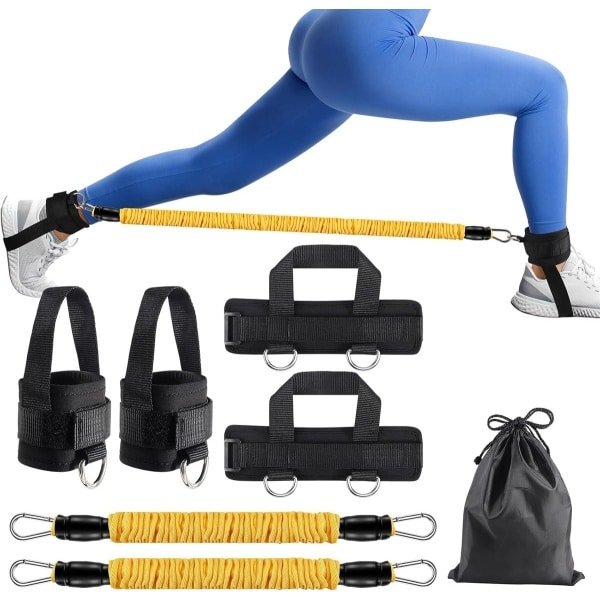 Weerstandsbanden voor Krachttraining - Thuis Fitnessapparatuur voor Billen, Benen en Armen (Set van 2)