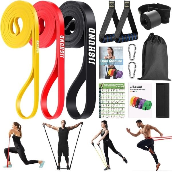 Weerstandsbandenset voor Krachttraining met Handgrepen en Accessoires