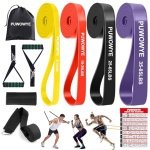 Weerstandsbandenset voor fitness, yoga en krachttraining - verschillende niveaus met accessoires