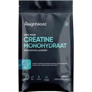 WeightWorld Creatine poeder - 300 g - Puur creatine monohydraat - 100 doseringen voor 3+ maanden