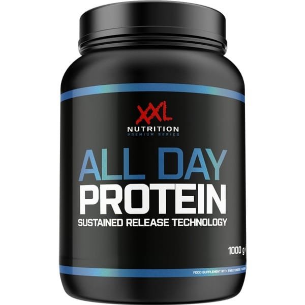 XXL Nutrition - All Day Protein - 80% Eiwit - Eiwitpoeder, Proteine poeder, Eiwitshake, Proteine Shake, Whey Protein - Diverse Smaken - Aardbei - 1000 Gram (25 shakes)