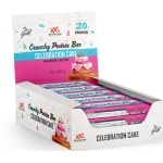 XXL Nutrition - Crunchy Protein Bar - 21 gram Eiwit - Eiwitreep, Proteine Repen, Fitness Snack - Diverse Smaken - 12 Pack - Celebration Cake