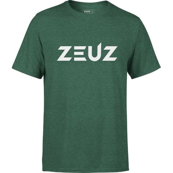 ZEUZ Sport T-Shirt Unisex - Sportkleding Man & Vrouw - Fitnesskleding Heren & Dames - Jongens & Dames Kleding voor Fitness, CrossFit & Gym - Maat M - Groen