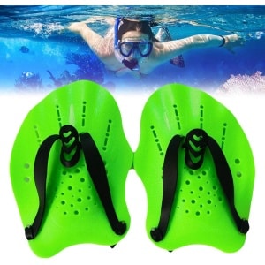 1 paar Kracht zwem Peddels - Verstelbare zwempeddels - Siliconen peddels - Zwemtrainingspeddels - Waterpeddels Krachttraining - Hulpzwembadtrainingsapparatuur Accessoires - Geschikt voor volwassenen - Unisex - 20x13,5 cm