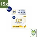 15 x NIVEA - Q10 POWER Dagcrème - Anti-Rimpel Crème - SPF 30 - Voor alle huidtypen - Met Q10 & Creatine - Collageenversterker - 50 ml - Grootverpakking - Anti-rimpel Crème - Dagcrème - NIVEA Q10 - Collageen Booster - SPF 30