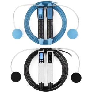 2 Digitale Verstelbare Springtouwen - met LCD-Display Calorieteller | Ideaal voor Crossfit, MMA Boksen, Fitness, Trainen | Workout voor Thuis of in de Sportschool