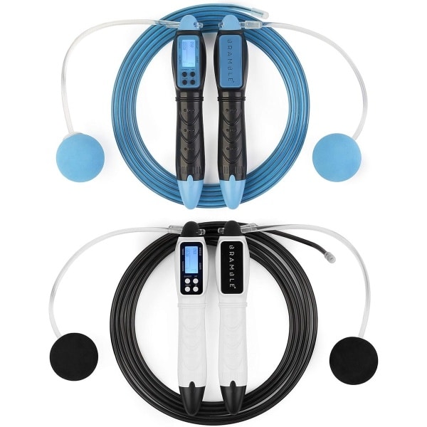 2 Digitale Verstelbare Springtouwen - met LCD-Display Calorieteller | Ideaal voor Crossfit, MMA Boksen, Fitness, Trainen | Workout voor Thuis of in de Sportschool
