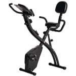 2-in-1 Opvouwbare Hometrainer - X-Bike met 8 Weerstandsniveaus - Vliegwiel 2,5KG - met 2 Weerstandsbanden - LCD Scherm - Hartslagmeter - Verstelbare Zitting - Fietstrainer - Fitnessfiets - Spinningfiets