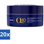 20 x NIVEA - Nachtcrème - Q10 POWER Anti-Rimpel Gevoelig - Voor gevoelige huid - Met Q10, Creatine & Zoethoutextract - 50 ml - Anti-rimpel Crème - Gevoelige Huid Crème - Nachtcrème - Rimpelverlichting - Q10 Crème