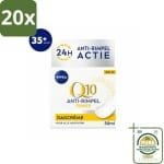 20 x NIVEA - Q10 POWER Dagcrème - Anti-Rimpel Crème - SPF 30 - Voor alle huidtypen - Met Q10 & Creatine - Collageenversterker - 50 ml - Grootverpakking - Anti-rimpel Crème - Rimpelvermindering - Huidveroudering - SPF 30 - Q10