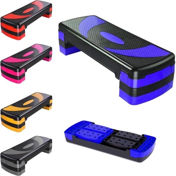 3-in-1 Verstelbare Aerobic Stepper voor Thuis - Geschikt voor Cardio, Yoga & Workout Training