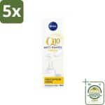 5 x NIVEA - Oogcrème - Q10 POWER - Tegen donkere kringen & rimpels - Voor alle huidtypen - Met Q10 & Creatine - 15 ml - Grootverpakking - Oogcrème - Donkere Kringen - Rimpels - Kraaienpootjes - Q10