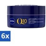 6 x NIVEA - Nachtcrème - Q10 POWER Anti-Rimpel Gevoelig - Voor gevoelige huid - Met Q10, Creatine & Zoethoutextract - 50 ml - Nivea Q10 - Anti-rimpel Crème - Gevoelige Huid - Nachtcrème - Rimpelvermindering