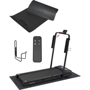 ACTYV Loopband Inklapbaar 1-12km/u - Inclusief Smeerolie, Beschermmat - Hardloopband - Treadmill - Wandelband - Walking pad - Voor Thuis - Elektrisch - Opvouwbaar