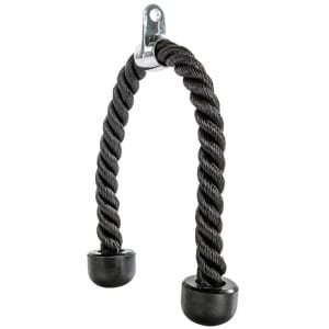 AJ-Sports Tricep touw 70cm - Ergonomische Tricep touw - Tricep Rope - Pull Down - Krachttraining - Biceps - Fitness - Zwart