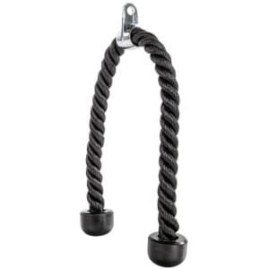 AJ-Sports Tricep touw 90cm - Ergonomische Tricep touw - Tricep Rope - Pull Down - Krachttraining - Biceps - Fitness - Zwart