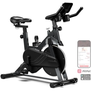 Aafinity Hometrainer - Hometrainer fiets - fiets - fitness - training - maximaal 135 kilo - zwart - verstelbare weerstandsknop