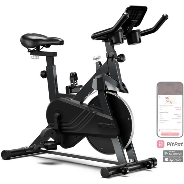 Aafinity Hometrainer - Hometrainer fiets - fiets - fitness - training - maximaal 135 kilo - zwart - verstelbare weerstandsknop