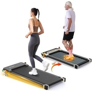 Akluer 520A-A dubbelzijdige loopband met Shiatsu-voetmassageapparaat, 2,5 pk stille motor, maximaal draagvermogen 150 kg, led-display en afstandsbediening