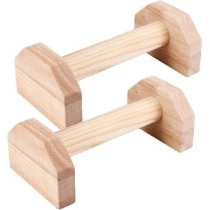 Allecto Plus - Houten Push Up Bars - 1 Paar - Antislip Handvatten - Spiertraining - Krachttraining - Fitness Gymnastiek Aerobics