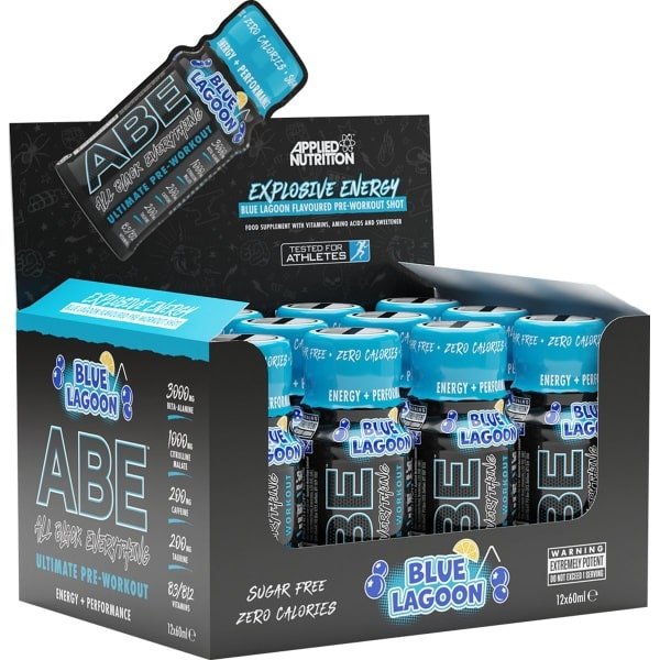 Applied Nutrition - ABE Ultimate Pre-Workout Shot (Blue Lagoon - 12 x 60 ml)