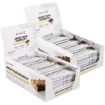 Body & Fit Smart Bar Crunchy Eiwitreep Chocolate & Cookie + Chocolate Peanut Caramel - Protein Bar - Eiwitrepen (2x12 box)