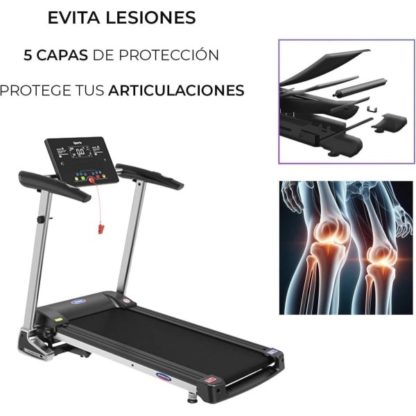 Compacte elektrische loopband voor thuis - Eenvoudig en comfortabel trainen