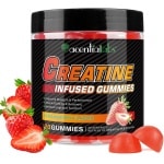 Creatine Monohydraat Gummies - 5g per portie - spiergroei - uithoudingsvermogen - aardbeismaak