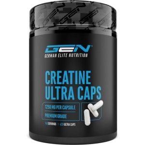 Creatine Ultra Caps - 420 capsules met elk 1250 mg zuiver creatinemonohydraat - Premium: Ultrafijn + Meshfactor van 200 - Hoge dosering