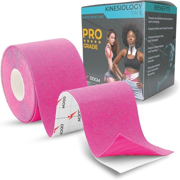 DDGM 1 x rol kinesiotape, kinesiotape, sporttape, crossfit, boob tape, elastisch, zelfklevend, latexvrij, ademend, waterdicht door sportfysiotherapie.