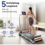 DailySupplies® Loopband Inklapbaar - Hometrainer Elektrisch - Walking Pad Fitness - Grijs