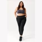 Dames CITY PANTS PLUS SIZE joggingbroek maat XXXL zwart (4XL) Rough Radical fitness crossfit gym training