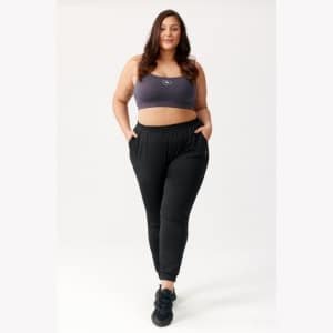 Dames CITY PANTS PLUS SIZE joggingbroek maat XXXL zwart (4XL) Rough Radical fitness crossfit gym training