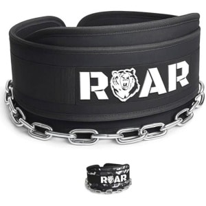 Dip Belt voor Gewichtheffen, Pullups, Powerlifting en CrossFit - Comfortabele Neopreen Taille Ondersteuning