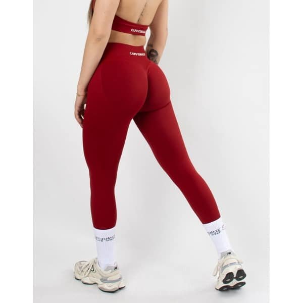 Divinity Seamless Legging | CAPO FINALE - Legging | S | Kleur Rood | Sportkleding | Activewear | Gymkleding | Fitnesskleding | Sportoutfit | Fitness | Hardlopen | Crossfit | Yoga | Pilates | Krachttraining
