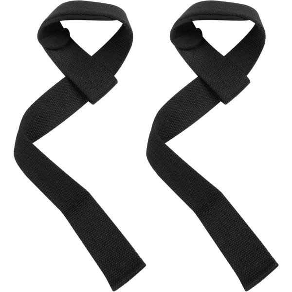 Drie paren Antislip gewichthefriemen voor fitness - Lifting Straps voor Gewichtheffen - Polsbanden voor Krachttraining in de Sportschool voor Mannen - Gripriemen voor fitness deadlifts ( zwart )