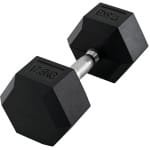 Dumbbells 17,5 kg - Halter - Dumbbell - Antislip Grip - Gewichten Set - Halterset - Dumbbell Set - Krachttraining - Fitness - Gym - Geschikt voor Beginners en Professionals - Zwart + Zilver