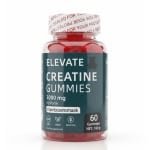 Elevate Creatine Gummies - Voedingssupplement - 3000 mg per portie - Frambozensmaak - Suikervrije & Vegan gummies - 60 creatine gummies (30 doseringen) - Creatine Monohydraat Supplement - Spiergroei, Kracht & Prestatie - Zonder Shaker of Poeder