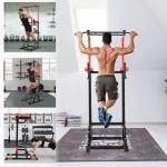 ElevateCommerce - Pull Up Bar Power Tower | Optrekstang & Dip Station - 200kg Draagkracht - Multifunctioneel Trainingsstation voor Thuis Fitness & Krachttraining