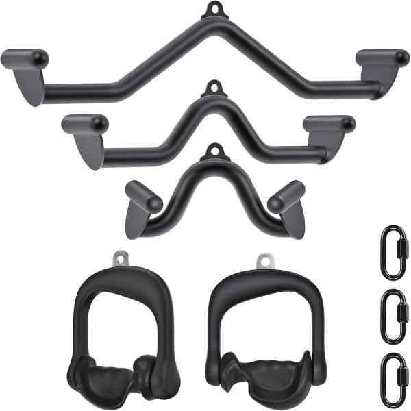 Ergonomische LAT Pull Down Bars voor Thuis Gym - Heavy Duty Stalen Tubing voor Triceps en Rug Krachttraining