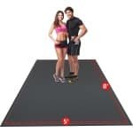 Extra grote yogamat 7 mm - antislip trainingsmat voor thuistraining, geschikt voor cardio en gewichtheffen