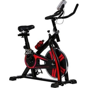 FDW SPB-1508 Hometrainer - Indoor Fitness Fiets - Ergonomisch - Ingebouwde hartslagmeter - Lage instap - Verstelbaar - Bidonhouder - Tot 183cm en 150kg