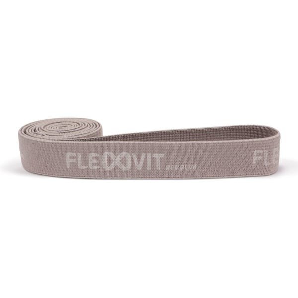 FLEXVIT Revolve Band Licht Grijs Makkelijk | Elastische Weerstandsband voor Krachttraining, Flexibiliteit & Revalidatie - Verstelbare Weerstand, Wasbaar, Geschikt voor Fysiotherapie