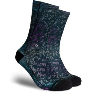 FLINCK Sportsokken - DARK AMRAP - Maat 42-44 - Unisex - Heren Sokken - Dames Sokken - Naadloze sokken - Crossfit Sokken - Hardloop Sokken - Fitness Sokken - Fietssokken