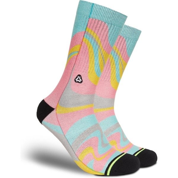 FLINCK Sportsokken - Swirl - Maat 42-44 - Unisex - Heren Sokken - Dames Sokken - Naadloze sokken - Crossfit Sokken - Hardloop Sokken - Fitness Sokken - Fietssokken